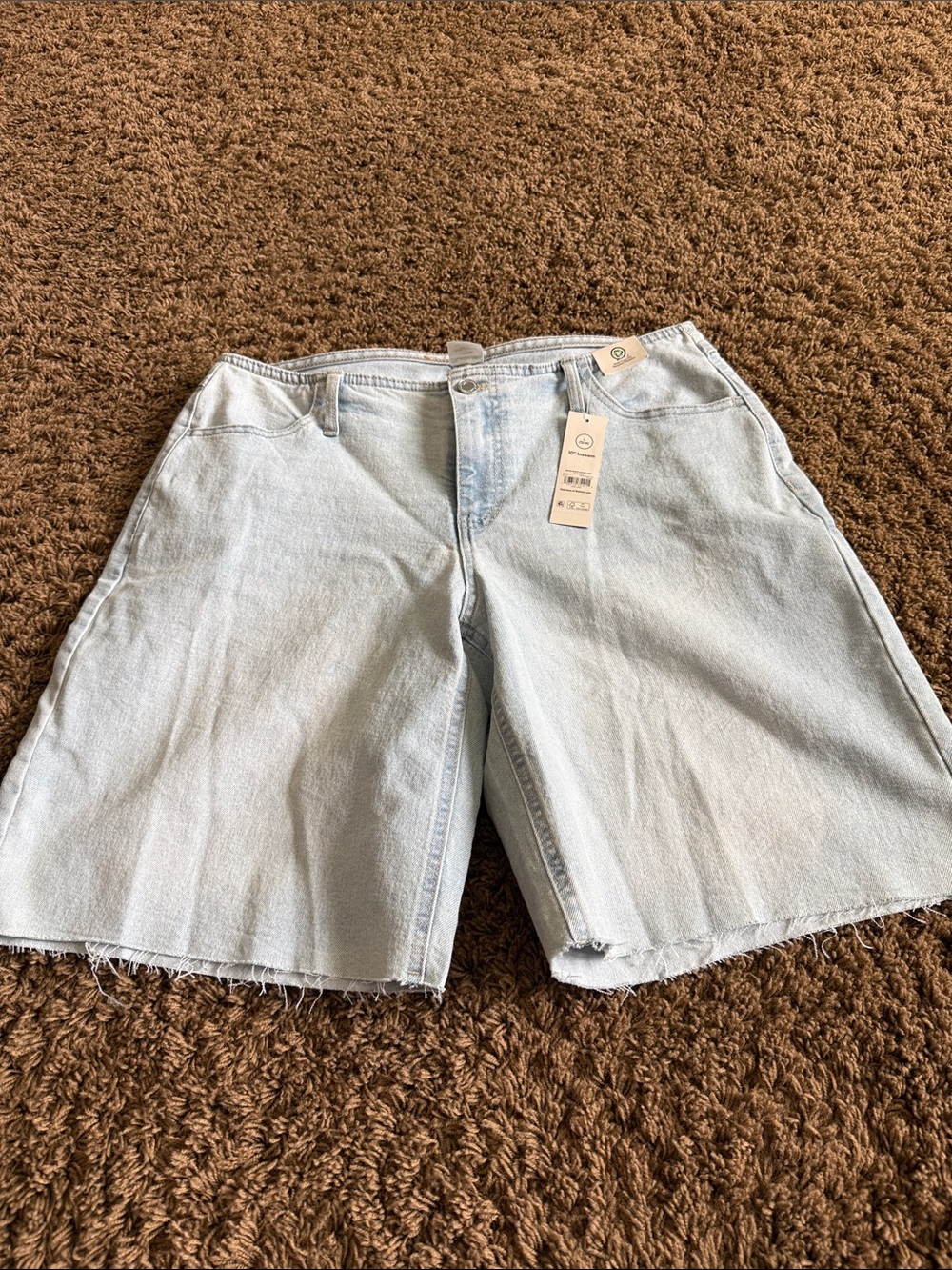 No Boundaries Light Blue Denim Bermuda Shorts